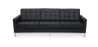 Buy Design Sofa Kanel  (3 seats) - Premium Leather Black 13247 - in the UK