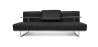 Buy Sofa Bed SQUAR (Convertible) - Premium Leather Black 14622 in the United Kingdom