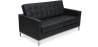 Buy Design Sofa Kanel (2 seats) - Premium Leather Black 13243 - prices