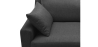 Buy Design Living-room Sofa - 3 seats - Fabric Dark grey 26729 - in the UK