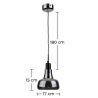 Buy A8 Pendant lamp Grey transparent 58227 home delivery