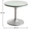 Buy Tulip Aviator Coffee Table - ABS with Aluminium Finish Steel 25804 - prices