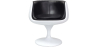 Buy Lounge Chair - White Designer Chair - Upholstered in Leather - Brandy Black 13159 - prices