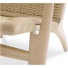 Buy Armchair Boho Bali Style Bukit in Solid Wood Natural wood 57153 in the United Kingdom