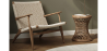 Buy Armchair Boho Bali Style Bukit in Solid Wood Natural wood 57153 at MyFaktory