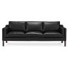 Buy Design Sofa 2213 (3 seats) - Premium Leather Black 13928 - in the UK