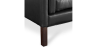 Buy Design Sofa 2213 (3 seats) - Premium Leather Black 13928 - in the UK