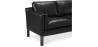 Buy Design Sofa 2213 (3 seats) - Premium Leather Black 13928 with a guarantee