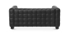 Buy Design Sofa Lukus (2 seats) - Premium Leather Black 13253 - prices