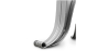 Buy Vintage Industrial silver side table - Metal Silver 51324 at MyFaktory