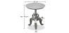 Buy Vintage Industrial silver side table - Metal Silver 51324 - prices