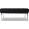 Buy Kanel Bench (2 seats) - Faux Leather Black 13213 - in the UK