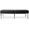 Buy Kanel Bench (3 seats) - Premium Leather Black 13217 - in the UK