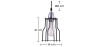 Buy Retro Ceiling Lamp - Cage Design Pendant Lamp - Jula Black 50867 in the United Kingdom