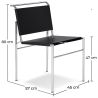 Buy Torrebrone design Chair - Premium Leather Black 13170 in the United Kingdom