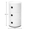 Buy Storage Container Furniture - 3 Drawers - Sares Black 54283 - in the UK