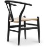 Buy Dining Chair Scandinavian Design Wooden Cord Seat - Wish Black 16432 in the United Kingdom