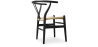 Buy Dining Chair Scandinavian Design Wooden Cord Seat - Wish Black 16432 - prices