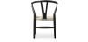 Buy Dining Chair Scandinavian Design Wooden Cord Seat - Wish Black 16432 in the United Kingdom