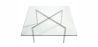 Buy City Coffee Table - Square - 19mm Glass Steel 13309 - prices