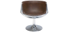 Buy Aviator Brandy chair - Aged effect microfiber imitation leather Brown 26716 - in the UK