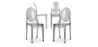 Buy X4 Dining chair Victoire Design Transparent Grey transparent 16459 - in the UK