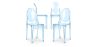 Buy X4 Dining chair Victoire Design Transparent Blue transparent 16459 at MyFaktory