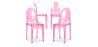 Buy X4 Dining chair Victoire Design Transparent Pink transparent 16459 in the United Kingdom