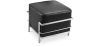 Buy SQUAR Footrest (Ottoman) - Premium Leather Black 55761 - in the UK