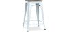 Buy Bar Stool - Industrial Design - Wood & Steel - 60cm -Metalix Grey blue 58354 with a guarantee