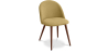 Buy Dining Chair - Upholstered in Fabric - Scandinavian Style - Bennett Light Yellow 58982 home delivery