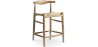 Buy Rope Design Bar Stool Boho Bali - 65cm - Wood Natural wood 59882 - in the UK