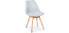 Buy Scandinavian Padded Dining Chair Light grey 59892 - in the UK