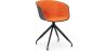 Buy Design Black Padded Office Chair with Armrests Orange 59890 in the United Kingdom