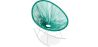 Buy Acapulco Rocking Chair - White legs - New edition Pastel green 59902 - in the UK