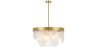 Buy Design Glass Hanging Lamp - Loren Gold 59928 - in the UK
