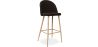 Buy Fabric Upholstered Stool - Scandinavian Design - 76cm - Bennett Dark Brown 59356 at MyFaktory