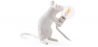 Buy Table Lamp - Mouse Rat Kids Lamp - Cate White 58832 - in the UK