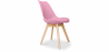 Buy Brielle Scandinavian design Chair with cushion Pastel pink 58293 in the United Kingdom