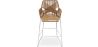 Buy Bar Stool Design Boho Bali Rattan Synthetic 75cm - Zane Natural wood 60005 - in the UK