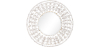 Buy Wall Mirror - Boho Bali Round Design (60 cm) - Chiua White 60060 - in the UK