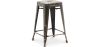 Buy Bar Stool Bistrot Metalix Industrial Design Metal - 60 cm - New Edition Metallic bronze 60122 - in the UK