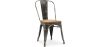 Buy Dining Chair Bistrot Metalix Industrial Metal and Light Wood - New Edition Industriel 60123 home delivery