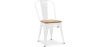 Buy Dining Chair Bistrot Metalix Industrial Metal and Light Wood - New Edition White 60123 - prices