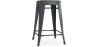 Buy Bar Stool Bistrot Metalix Industrial Design Metal - 60 cm - New Edition Dark grey 60122 in the United Kingdom