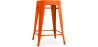 Buy Bar Stool Bistrot Metalix Industrial Design Metal - 60 cm - New Edition Orange 60122 with a guarantee