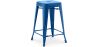 Buy Bar Stool Bistrot Metalix Industrial Design Metal - 60 cm - New Edition Dark blue 60122 in the United Kingdom