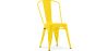 Buy Dining chair Bistrot Metalix industrial Metal - New Edition Yellow 60136 - in the UK