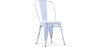 Buy Dining chair Bistrot Metalix industrial Metal - New Edition Grey blue 60136 - in the UK