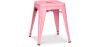 Buy Industrial Design Stool - 45cm - New Edition - Metalix Pink 60139 in the United Kingdom